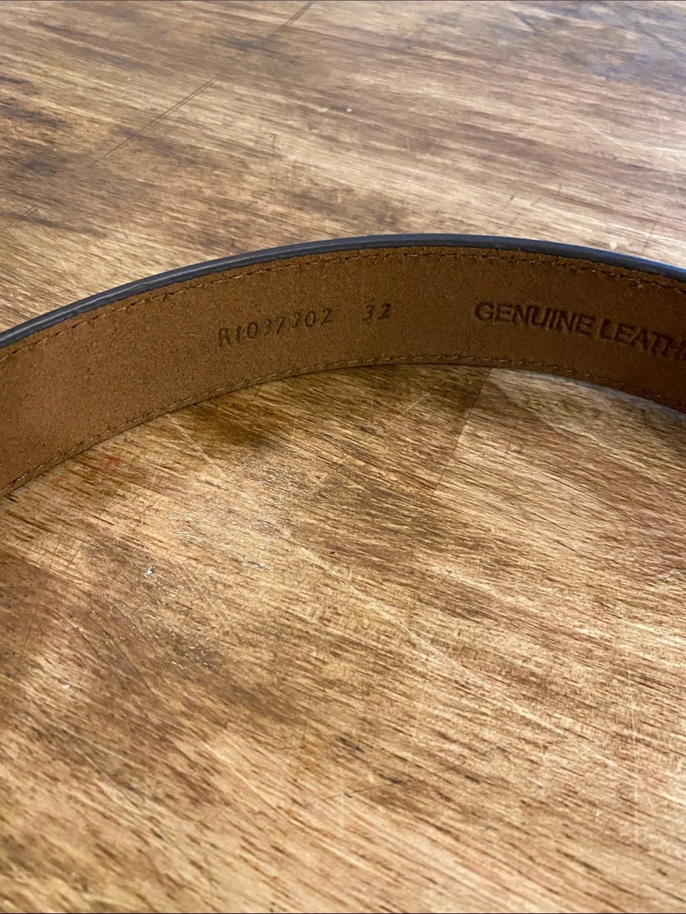 Ariat Men's Brown Leather Belt with Contrast Stitching size 32